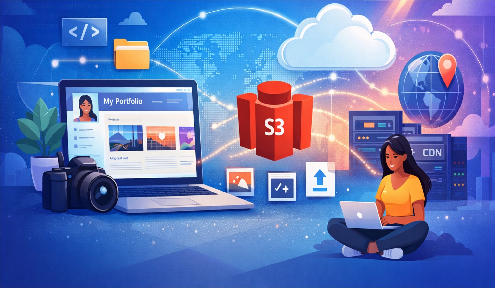 Lire la suite à propos de l’article Déployer son portfolio web sur AWS avec S3 et Amplify 