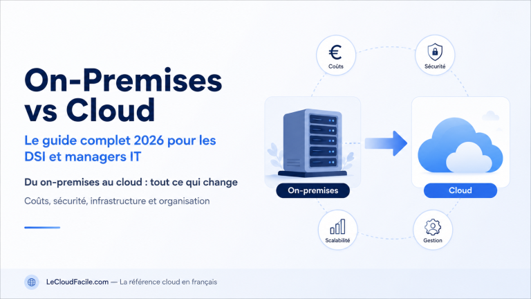 On-Premises vs Cloud : le guide complet 2026 pour les DSI et managers IT